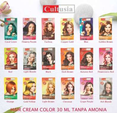 CULTUSIA HAIR COLOR/PEWARNA RAMBUT CULTUSIA 30ML ash blonde