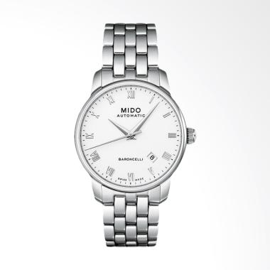 Mido Baroncelli II Automatic Stainless Steel Strap Jam Tangan Pria - Silver [M8600.4.26.1] Silver