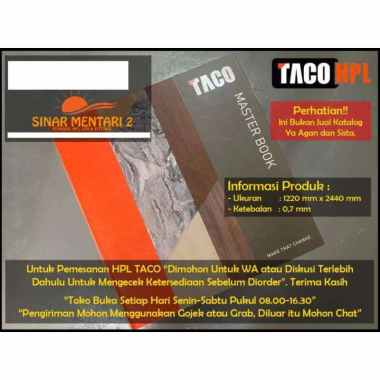 Taco HPL Pearl White Gloss TH 002 G Pengiriman Khusus Gojek dan Grab