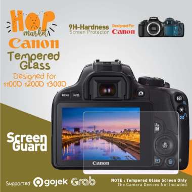 Tempered Glass for Canon 1100D 1200D 1300D 1400D 1500D 2000D Anti Gores Screen Guard Protector TRANS