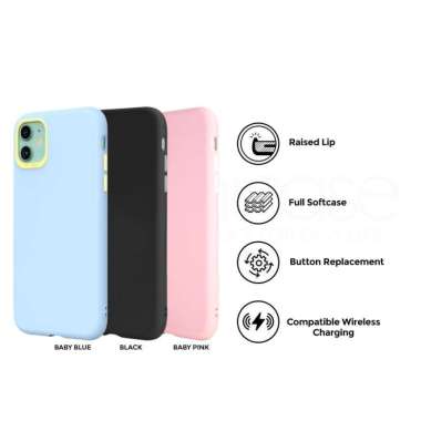 Case iPhone 11 Pro Max / 11 Pro SwitchEasy Colors Softcase TPU Casing iPhone 11 Pro Black