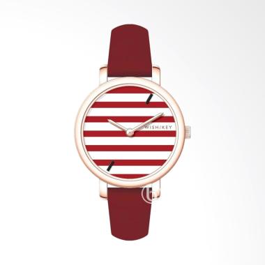 WISH/KEY WK2003RG-10 Calista Jam Tangan Wanita - Rose Gold Red [Original] Rose Gold - Red