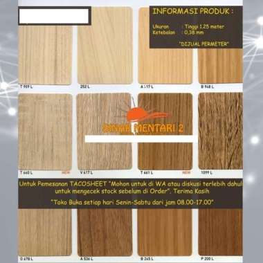 Taco Sheet PVC Motif Tipe L