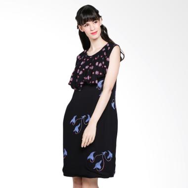Batik Huza Nana Yukensi Dress Wanita - Hitam