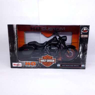 Diecast Miniatur Motor Moge Klasik Harley Davidson Roadking Spesial