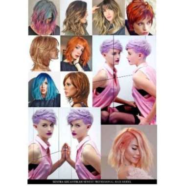 POSTER SALON WANITA CUSTOM / POSTER SALON GAMBAR RAMBUT WANITA KECIL 48X32CM 9