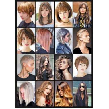 POSTER SALON WANITA CUSTOM / POSTER SALON GAMBAR RAMBUT WANITA KECIL 48X32CM 2