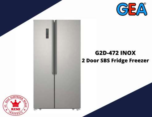 GEA G2D-472 INOX KULKAS 2 PINTU SIDE BY SIDE