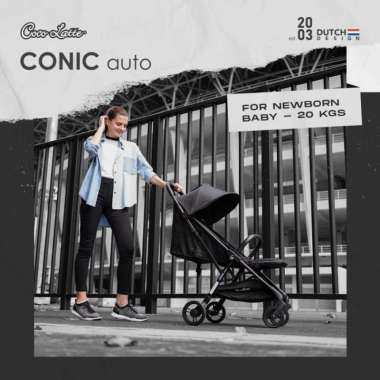 Stroller Cocolatte Conic Auto / Kereta Dorong Bayi Lipat Otomatis pink