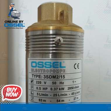 OSSEL Pompa Air Satelit 1/2PK 3 Inci Pompa Air Celup 1/2PK 3 Inci 0.5HP 0.5PK