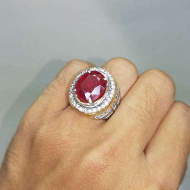 Toko batu Cincin Permata Asli Merah Ruby Asli Bagus