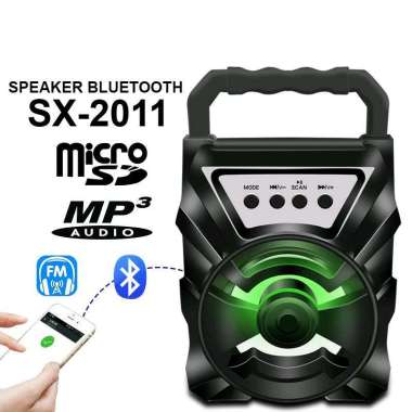 Speaker Bluetooth Music Box SX-Y2011 Memory - USB - Fm Radio Bonus Mic Kabel