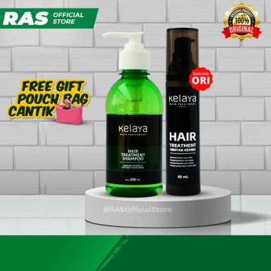 Paket Kelaya Shampoo & Hair Treatment Serum Minyak Kemiri Original