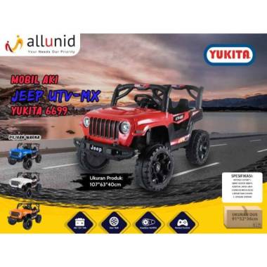 Brecht Mainan Mobil Aki Jeep Yukita 6699 UTV MX 4 Gearbox