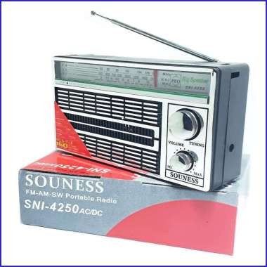 Radio Souness FM/MW/SW AC-DC Baterai Batre