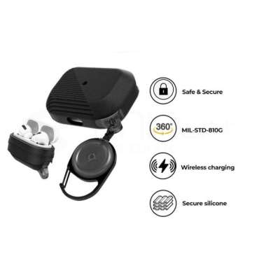 Case Airpods / Pro X-Doria Raptic Radius Softcase Matte Cover Black - AirPods PRO