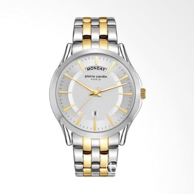 Pierre Cardin Botzaris Homme Jam Tangan Pria - Silver Gold [PC902241F05] Silver/Gold