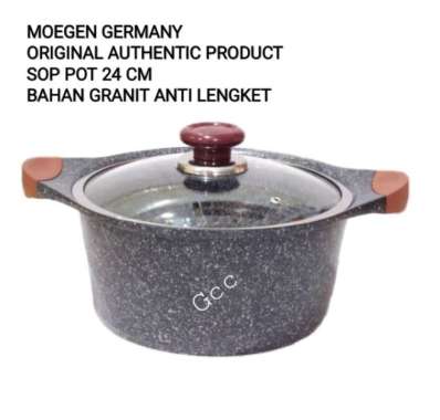 Alat Masak Panci Marbel Anti Lengket Granit Moegen Germany 24CM ORI 100% Multicolor