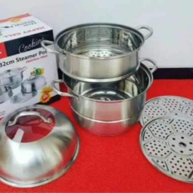 Panci Panci kukus Kukusan Steamer Dandang Jumbo 32cm ORI 100% Multicolor