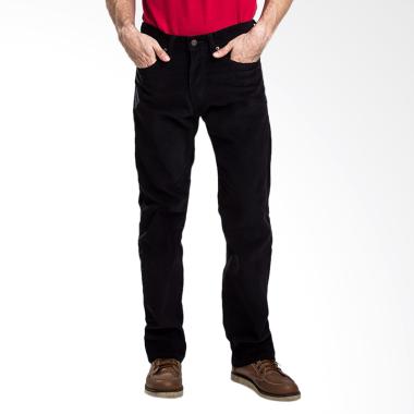 Levi's 505T Regular Fit Rinse Black 14W Cord WT Celana Panjang Pria