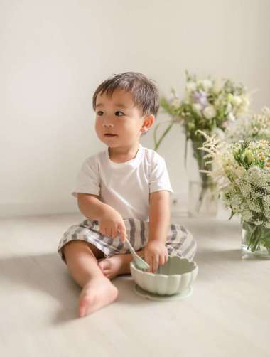 Mellow Kiku Dinnerware Alat Makan Bayi Anak Hello Mellow Rosewater