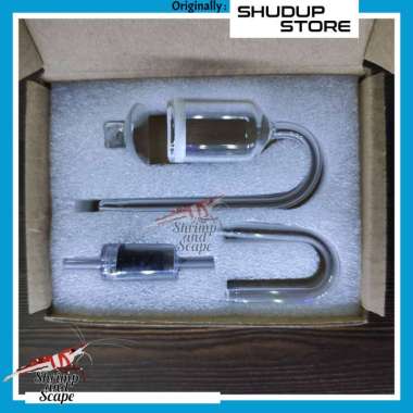 Aquascape Co2 Diffuser Glass / Kaca Paket 1 Set untuk Co2 DIY / Tabung Hitam