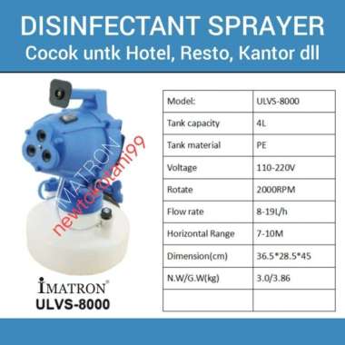 Sprayer desinfektan ulv IMATRON fogging tenaga listrik cold fogger