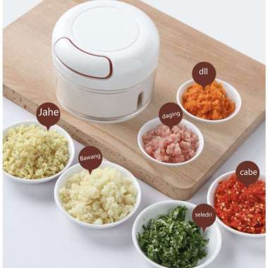 Mini Food Chopper Blender Bumbu Manual Speedy Chopper Mini PUTIH