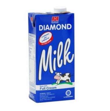Diamond Susu UHT Full Cream 1 Liter (1 Karton) - Dus Random