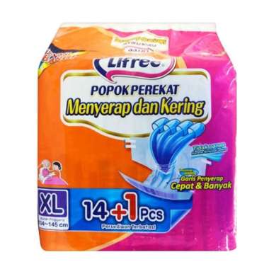 Promo Harga Lifree Popok Perekat Menyerap dan Kering XL14 14 pcs - Blibli