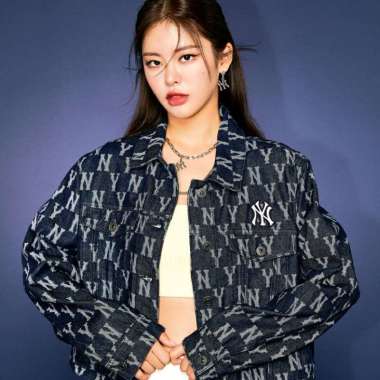 monogram jean jacket