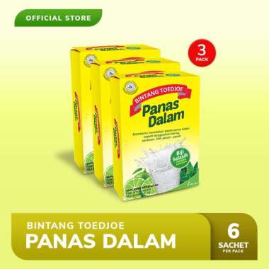 Bintang Toedjoe Slasi Panas Dalam 3 Pack (18 Sachet)