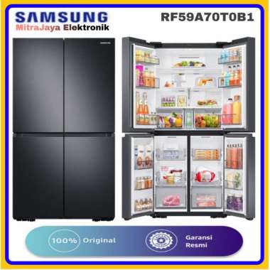 SAMSUNG KULKAS SIDE BY SIDE 4PINTU RF59A70T0B1 MULTI DOOR REFRIGERATOR