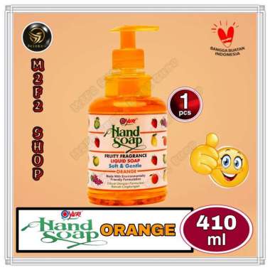 Yuri Hand Soap Aroma Jeruk Botol Pump - 410 ml (Kemasan Satuan)