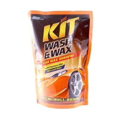 KIT Wash & Wax Car Wax Shampoo Cairan Pembersih Eksterior Kendaraan [400 mL]