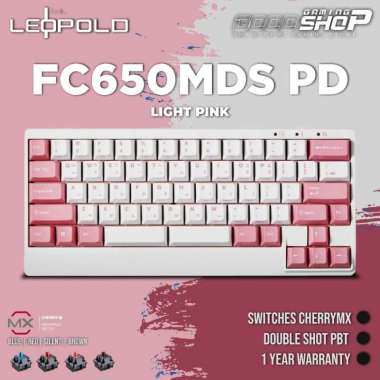 Leopold FC650MDS PD Light Pink - Gaming Keyboard Red Switch