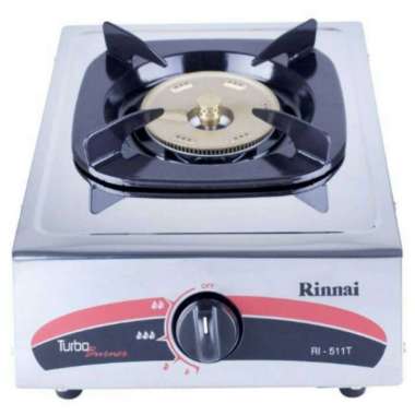 RINNAI RI-511T Kompor Gas 1 Tungku Stainless Silver