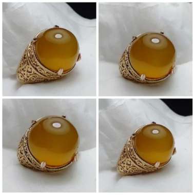 Cincin Batu Akik Kladen Anggur Obi Nukleus Air Antik