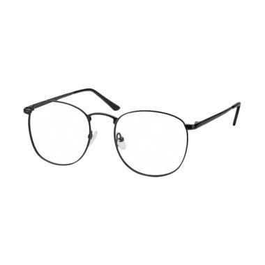Rendys Chem Oval Korea Fashion Styl ... s Kacamata Unisex - Hitam