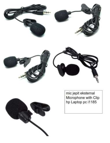 mic jepit eksternal Microphone with Clip hp Laptop pc i1185