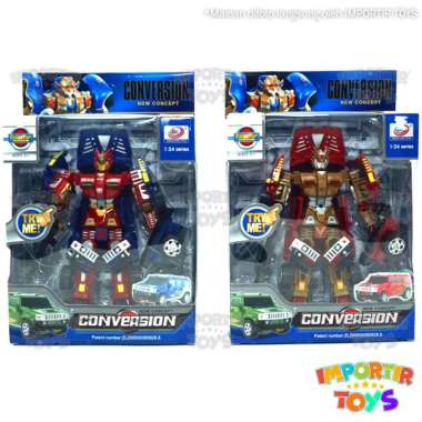 Mainan Robot Menjadi Mobil Warrior Deformation Toy Kid