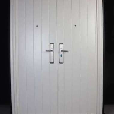 Pintu Baja Fortress JBS Prime New Model Design Baru Kupu Tarung Utama Double Putih