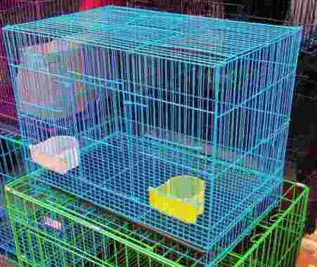 Kandang lipat besi kucing Burung lovebird kelinci hamster ayam musang 100 % ORIGINAL