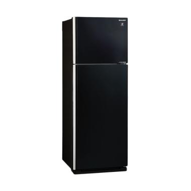 SHARP SJ-IG571PG-BK Kulkas 2 Pintu Hitam