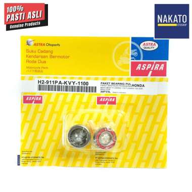 Paket Bearing Puli Pulley Beat Scoopy Spacy Vario 110 125 Aspira Laher Bambu HK202918RS & 6902RS