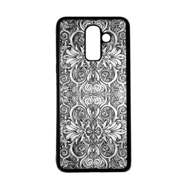 CARSTENEZIO Motif Batik 21 Softcase Casing for Samsung Galaxy J8 - Hitam