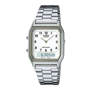 CASIO ORIGINAL - CASIO AQ-230A-7BMQ - JAM TANGAN PRIA JAM PRIA - STAINLESS CASIO AQ-230A-7B AQ 230A