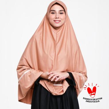 Rizky Collection by Raniah Pita Tengah Bergo Hijab Syar'i - Coklat Sedang