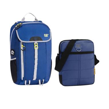 Cat Bags dan Mont Blanc Tas Ransel  ...  Navy [Set Bundling] Navy