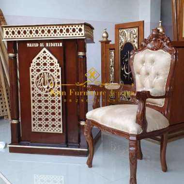 Set mimbar minimalis, Mimbar podium, mimbar masjid podium mimbar